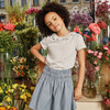 Monique Pointelle Tee, Grey - Shirts - 2