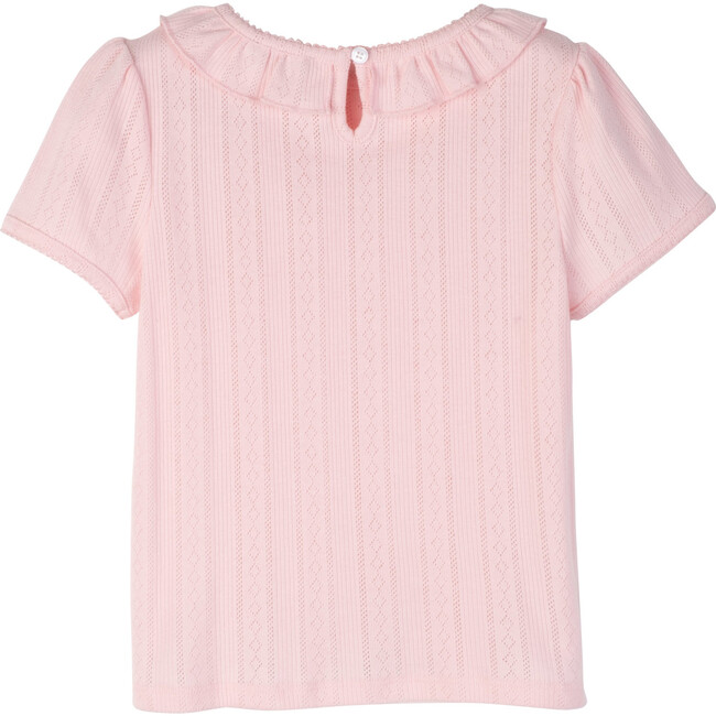 Monique Pointelle Tee, Pink - Shirts - 3
