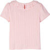 Monique Pointelle Tee, Pink - Shirts - 3
