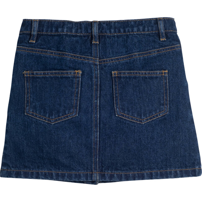 Harlow Snap Skirt, Denim - Skirts - 3