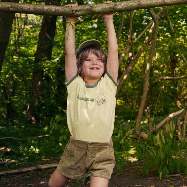 Retro Cord Short, Khaki - Shorts - 2