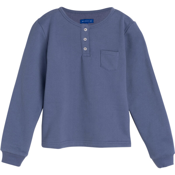 Rory Henley Shirt, Deep Dusty Blue - Maison Me Tops | Maisonette