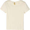 Monique Pointelle Tee, Cream - Shirts - 3