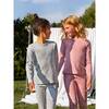 Ruby Ribbed Long Sleeve, Darker Dusty Rose Stripe - Shirts - 7