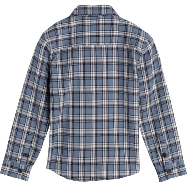Max Button Down, Blue Check - Shirts - 3
