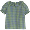 Nikita Top, Green Check - Shirts - 3