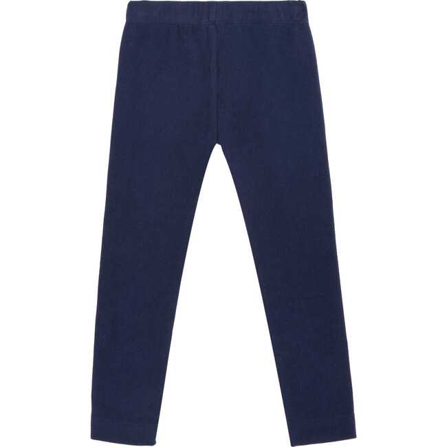 Reese Ribbed Legging, Navy - Leggings - 1
