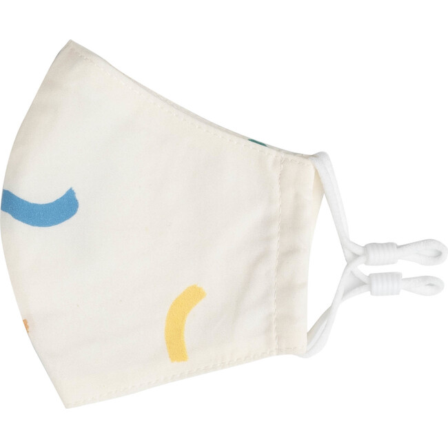 Kids Squiggles & Checks Mask Bundle, White Multi - Face Masks - 3