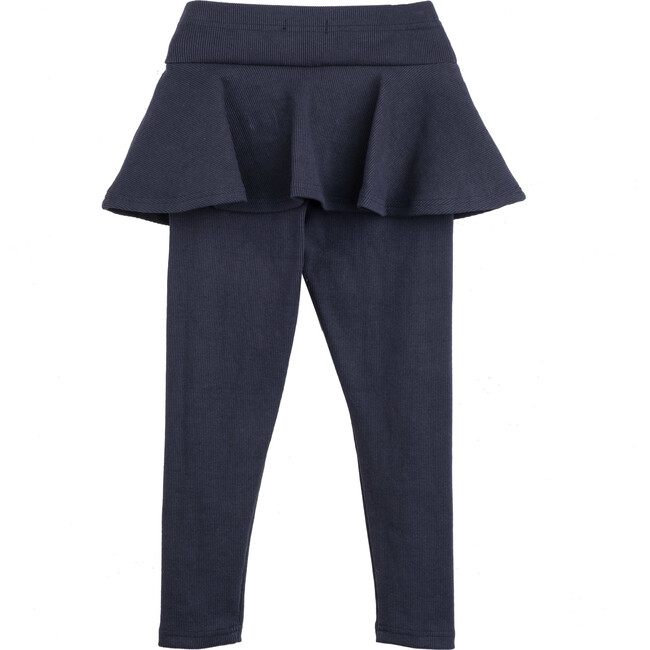 Luna Skirt Legging, Navy Blue - Leggings - 3