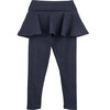 Luna Skirt Legging, Navy Blue - Leggings - 3