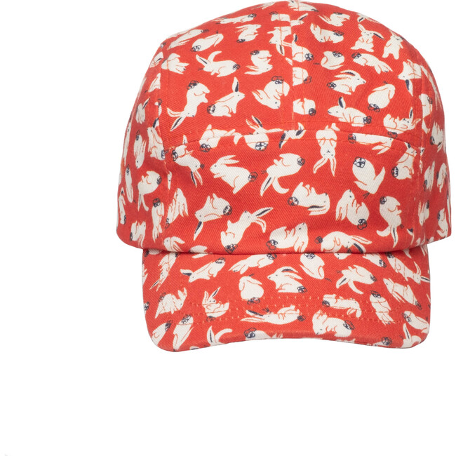 Cameron Twill Cap, Red Scattered Bunnies - Hats - 1