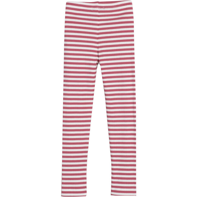 Reese Ribbed Legging, Darker Dusty Rose Stripe - Leggings - 3