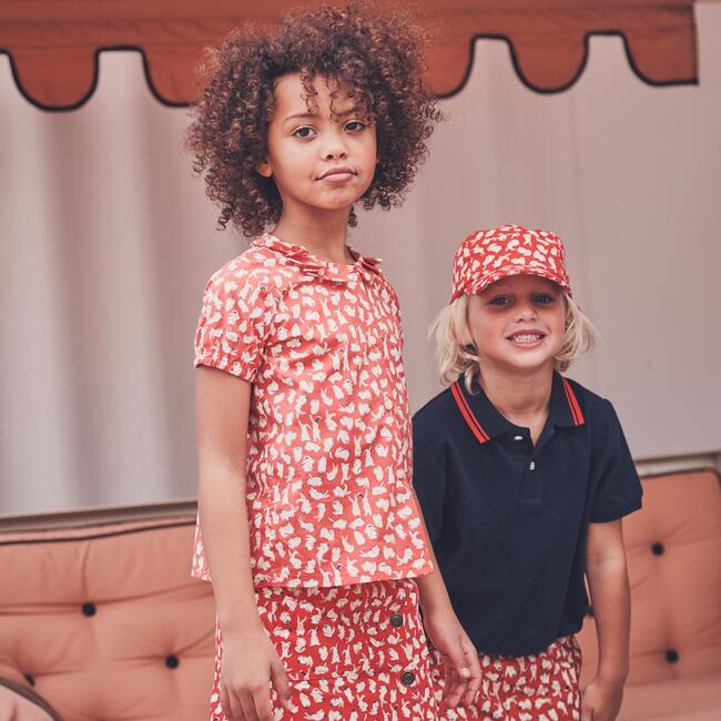 Cameron Twill Cap, Red Scattered Bunnies - Hats - 2