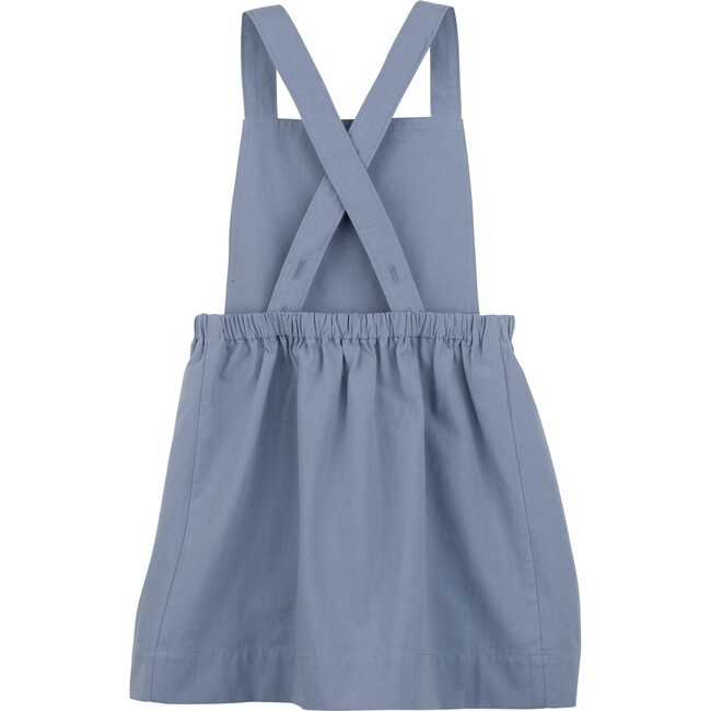 Millie Pinafore Dress, Dusty Blue - Dresses - 2