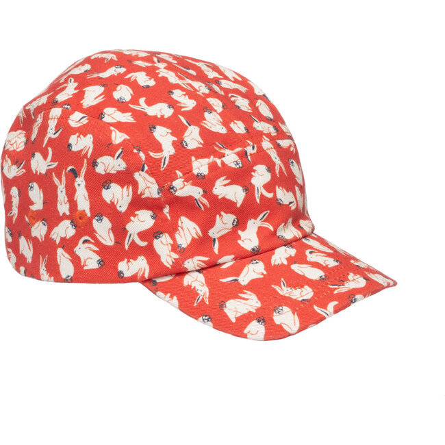 Cameron Twill Cap, Red Scattered Bunnies - Hats - 4