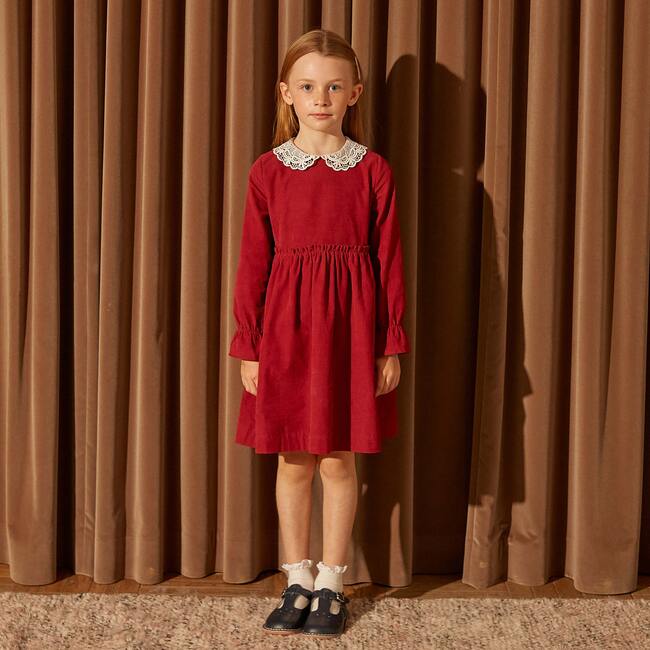 Poppy Dress, Cranberry - Dresses - 2
