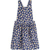 Millie Pinafore Dress, Blue Cut Out Flower - Dresses - 1 - thumbnail