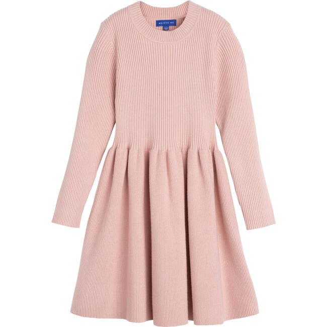 Lea Knit Dress, Rose - Dresses - 1
