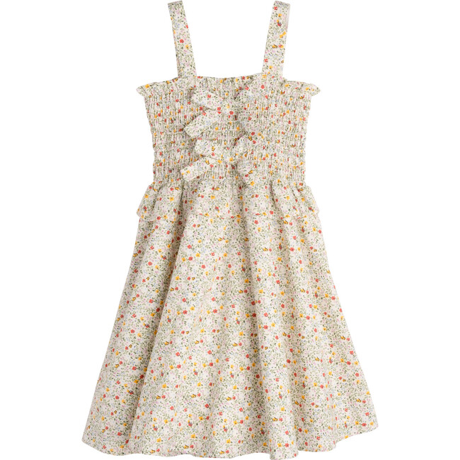 Naomi Dress, Cream Floral - Dresses - 1