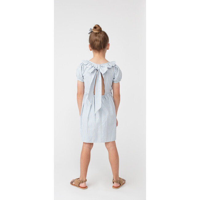 Blake Dress, Slate Blue Gingham - Dresses - 6