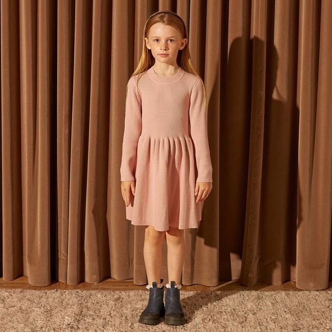 Lea Knit Dress, Rose - Dresses - 2