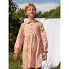 Emma Long Sleeve Collared Dress, Pink Graphic Flower - Dresses - 7
