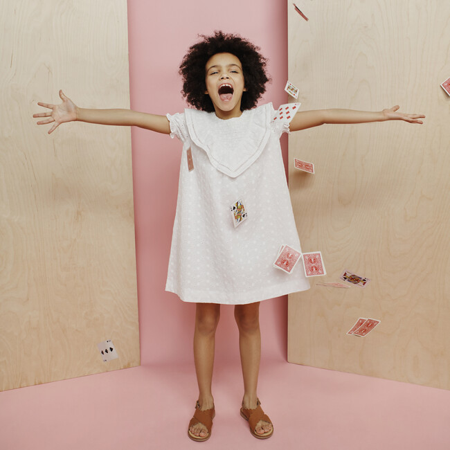 Camille Dress, White Daisy Eyelet - Dresses - 2