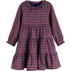 Clementine Tiered Dress, Red Multi Flannel - Dresses - 1 - thumbnail