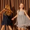 Anja Tulle Dress, Dusty Blue - Dresses - 4