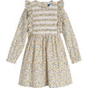 Alexandra Smocked Dress, White Ditsy Flower - Dresses - 1 - thumbnail