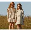 Alexandra Smocked Dress, White Ditsy Flower - Dresses - 2