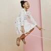 Clementine Tiered Dress, Embroidered Flower - Dresses - 2