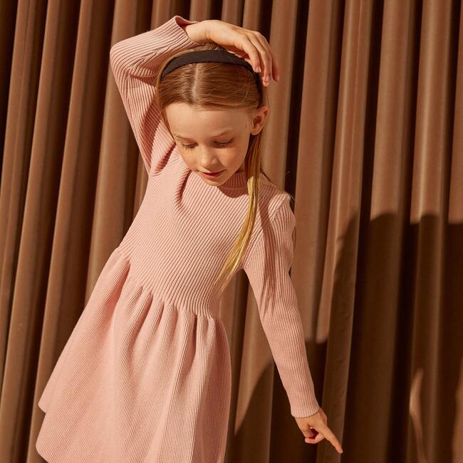 Lea Knit Dress, Rose - Dresses - 5