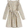 Alexandra Smocked Dress, White Ditsy Flower - Dresses - 3