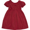 Blake Taffeta Dress with Back Bow, Scarlett Red - Dresses - 1 - thumbnail