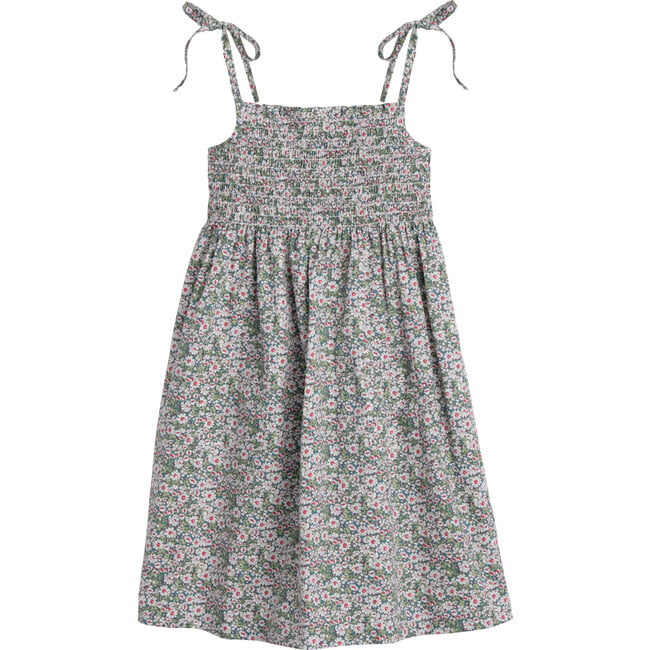 Rosie Smocked Dress, Blue Floral - Maison Me Dresses | Maisonette