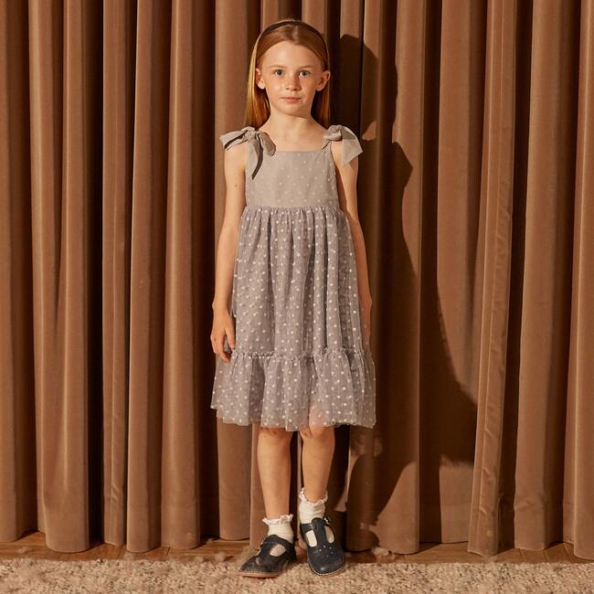 Anja Tulle Dress, Dusty Blue - Dresses - 6