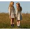 Alexandra Smocked Dress, White Ditsy Flower - Dresses - 4