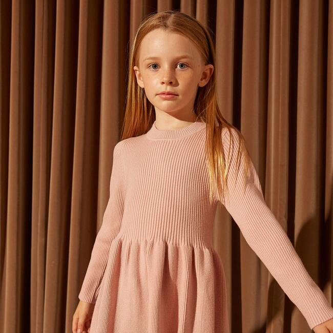 Lea Knit Dress, Rose - Dresses - 6