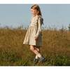 Alexandra Smocked Dress, White Ditsy Flower - Dresses - 5