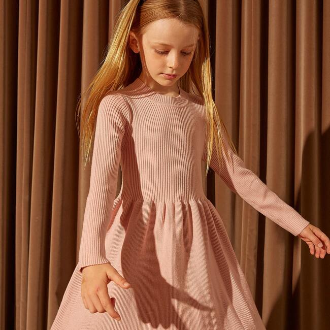 Lea Knit Dress, Rose - Dresses - 7