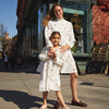 Clementine Tiered Dress, Embroidered Flower - Dresses - 5