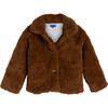 Phoebe Cropped Teddy Coat, Coco - Jackets - 1 - thumbnail