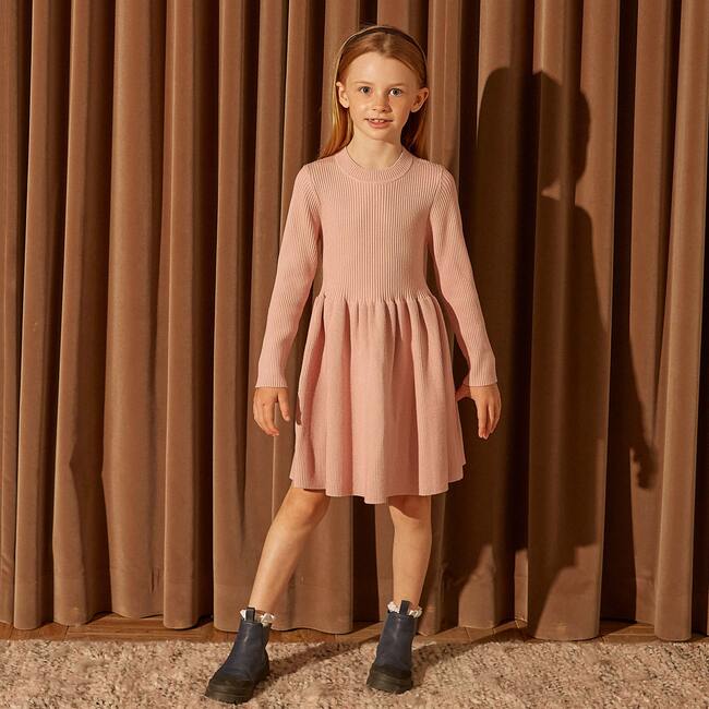 Lea Knit Dress, Rose - Dresses - 8
