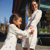 Clementine Tiered Dress, Embroidered Flower - Dresses - 6
