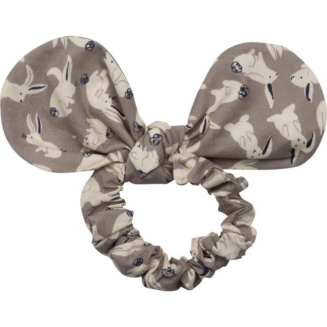 Lola Hair Tie, Grey Scattered Bunnies - Hair Accessories - 1
