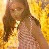 Rosie Smocked Dress, Dusty Rose Check - Dresses - 5