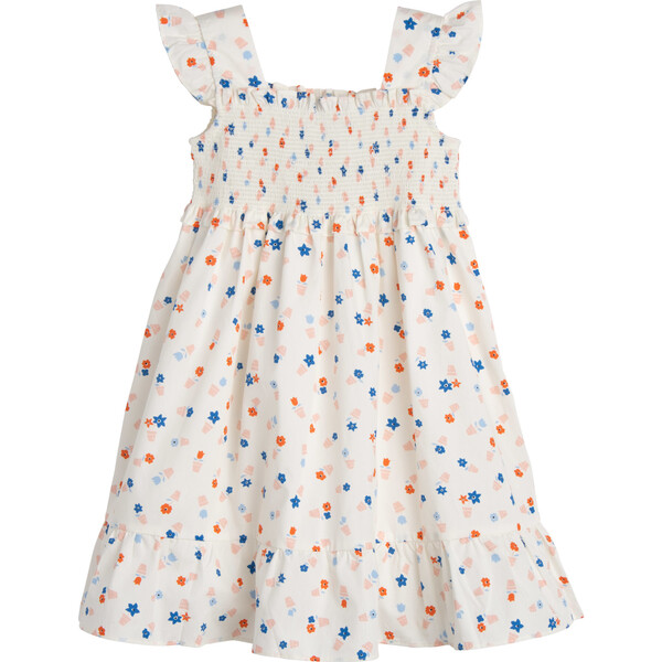 Daria Dress, White Flower Pots - Maison Me Dresses | Maisonette