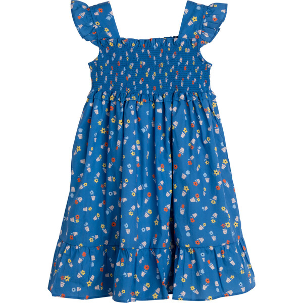 Daria Dress, Blue Flower Pots - Maison Me Dresses | Maisonette