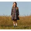 Emma Long Sleeve Collared Dress, Blue Multi Plaid - Dresses - 8